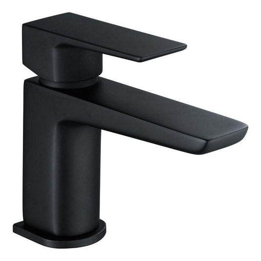 Ruby Ghost Cloakroom Basin Mixer & Waste - Matt Black - RUBY105796 - Bathroom Shack