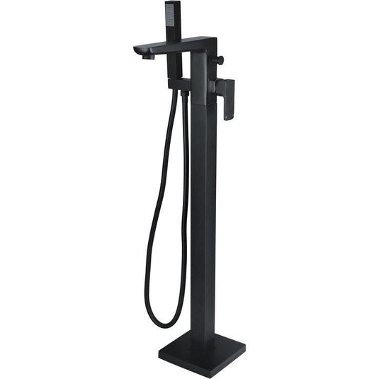 Ruby Ghost Floor Standing Bath/Shower Mixer - Matt Black - RUBY105798 - Bathroom Shack