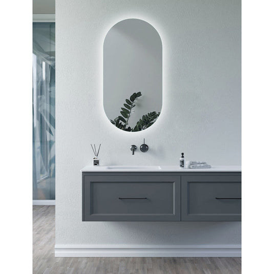 Ruby Ginger 400mm Oblong Back-Lit LED Mirror - RUBY106276 - Bathroom Shack