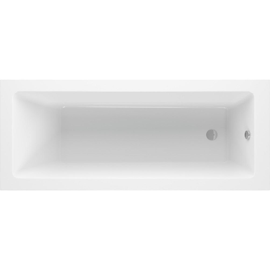 Ruby Gunner Square Single End SUPERCAST 1700x700x550mm 0TH Bath w/Legs - RUBY105625 - Bathroom Shack