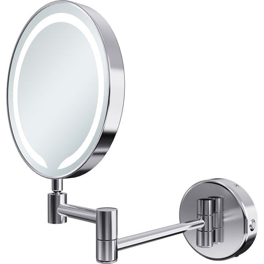 Ruby Josie Round LED Cosmetic Mirror - Chrome - RUBY107587 - Bathroom Shack