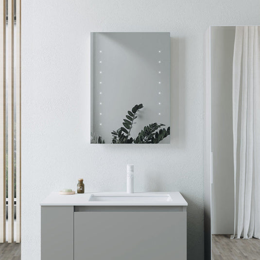 Ruby Karl 500x700mm Rectangle Battery-Operated LED Mirror - RUBY106249 - Bathroom Shack
