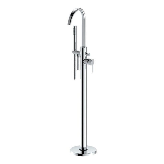 Ruby King Floor Standing Bath/Shower Mixer - Chrome - RUBY108094 - Bathroom Shack