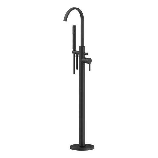Ruby King Floor Standing Bath/Shower Mixer - Matt Black - RUBY108098 - Bathroom Shack