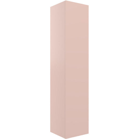 Ruby Kobe 350mm Wall Hung 1 Door Tall Unit - Matt Antique Rose - RUBY104078 - Bathroom Shack