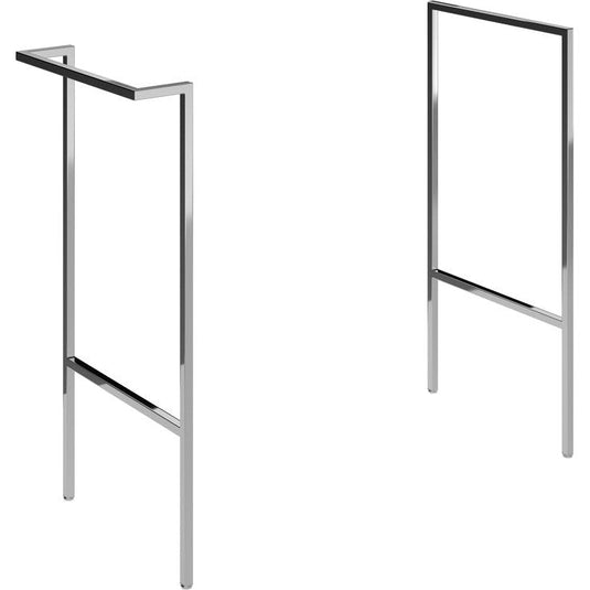 Ruby Kobe Optional Frame with Integrated Towel Rail - Chrome - RUBY106875 - Bathroom Shack