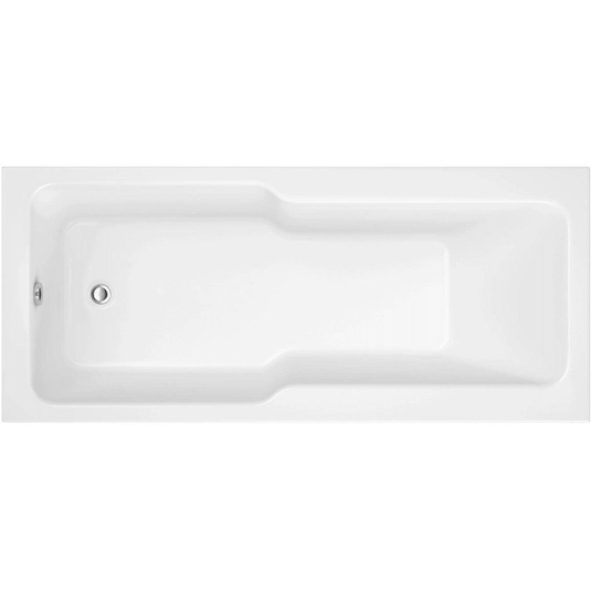 Ruby Kobe Straight 1700x750x550mm 0TH "C" Shower Bath w/Legs - RUBY105667 - Bathroom Shack