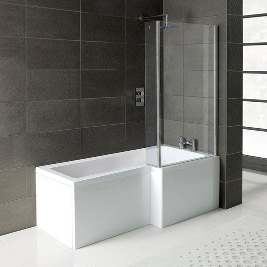 Ruby L-Shape Single End 1700x700-850x410mm 0TH Bath Only (RH) - RUBY103899 - Bathroom Shack
