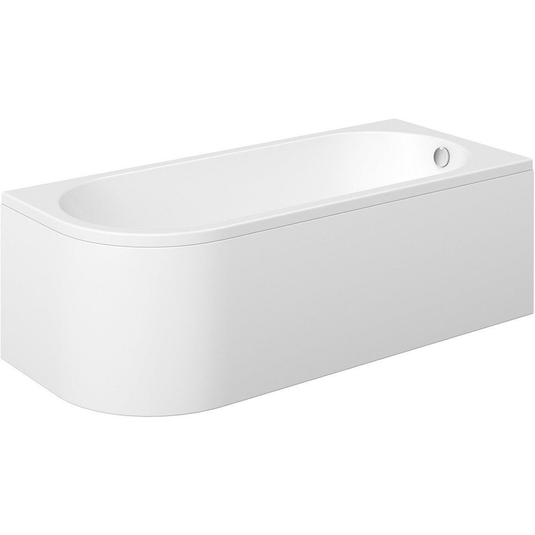 Ruby Levi J Shape 1500x725x600mm 0TH Bath w/Legs (RH) - RUBY105666 - Bathroom Shack