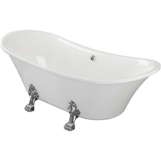 Ruby Lilo Freestanding 1760x710x775mm 0TH Bath w/Feet - RUBY102817 - Bathroom Shack