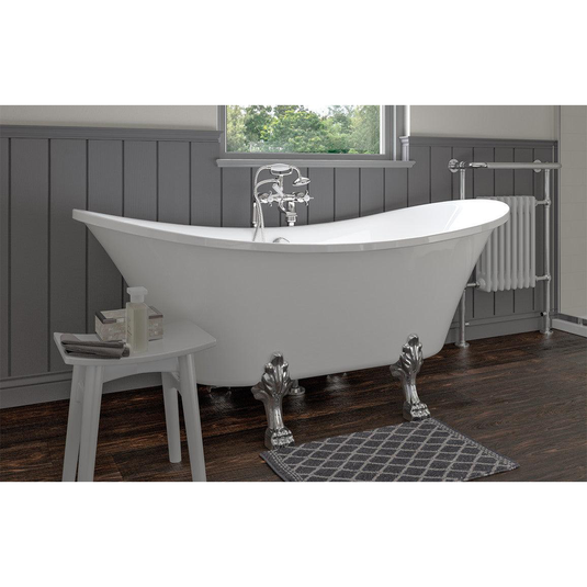 Ruby Lilo Freestanding 1760x710x775mm 0TH Bath w/Feet - RUBY102817 - Bathroom Shack