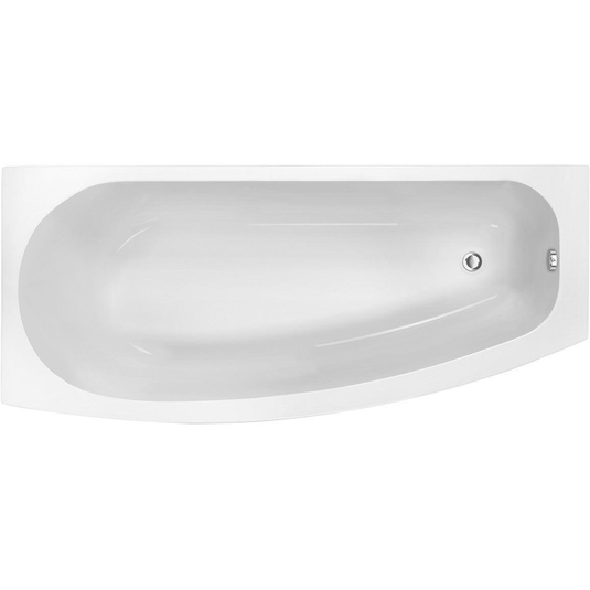 Ruby Loki Space Saving 1700x740x560mm 0TH Bath w/Legs (LH) - RUBY105659 - Bathroom Shack