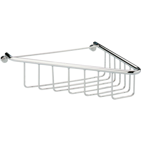 Ruby Maisie 1-Tier Corner Shower Caddy - Chrome - RUBY101696 - Bathroom Shack