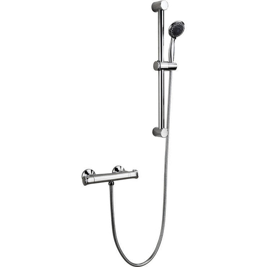 Ruby Maisie Low Pressure Thermostatic Bar Mixer Shower - Chrome - RUBY105828 - Bathroom Shack