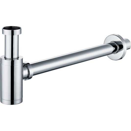 Ruby Modern Round Bottle Trap - Chrome - RUBY105822 - Bathroom Shack