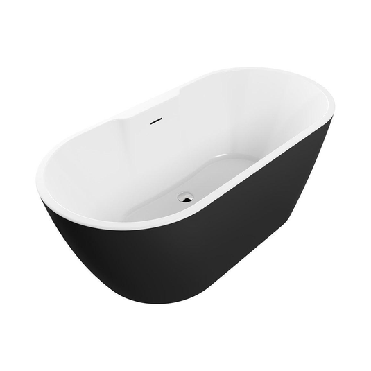 Ruby Olive Freestanding 1655x745x580mm 0TH Bath - Black - RUBY104126 - Bathroom Shack