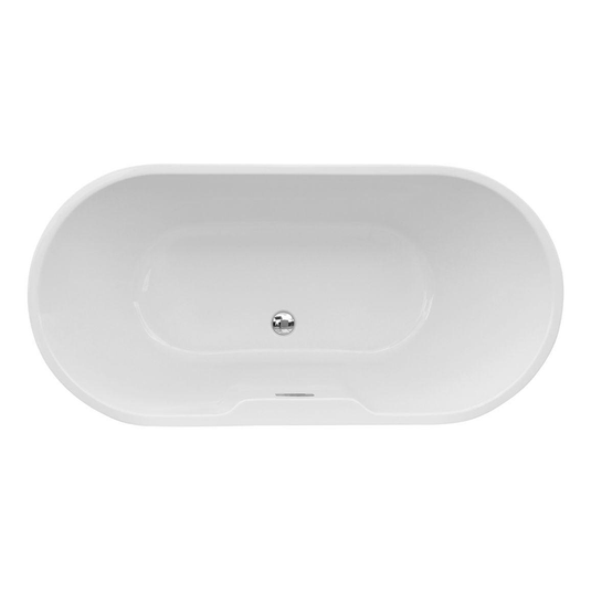 Ruby Olive Freestanding 1655x745x580mm 0TH Bath - White - RUBY104125 - Bathroom Shack