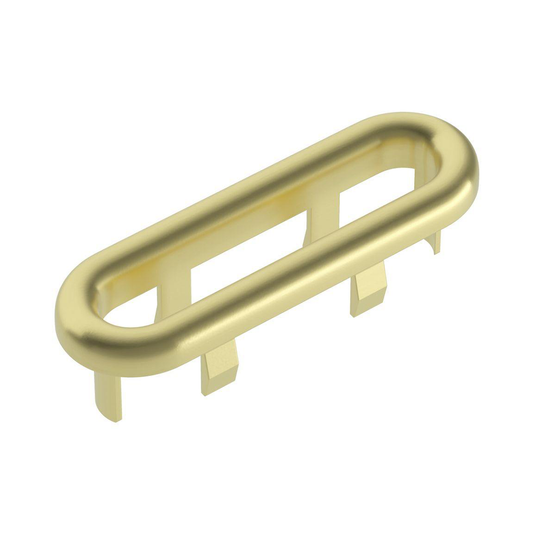 Ruby Oval Overflow Ring - Brushed Brass - RUBY106330 - Bathroom Shack