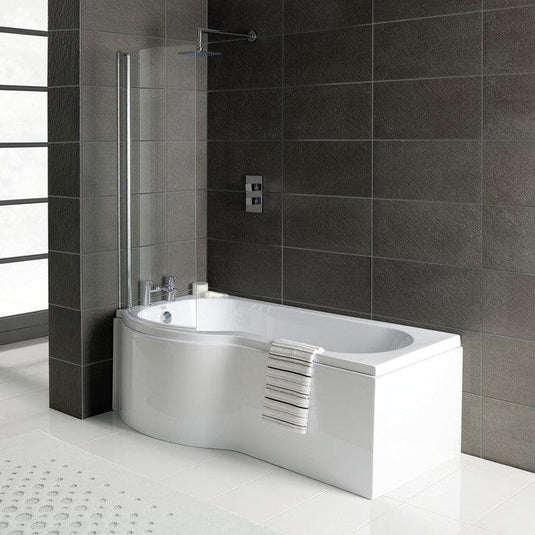 Ruby P-Shape Single End 1700x700-850x410mm 0TH Bath Only (LH) - RUBY103895 - Bathroom Shack