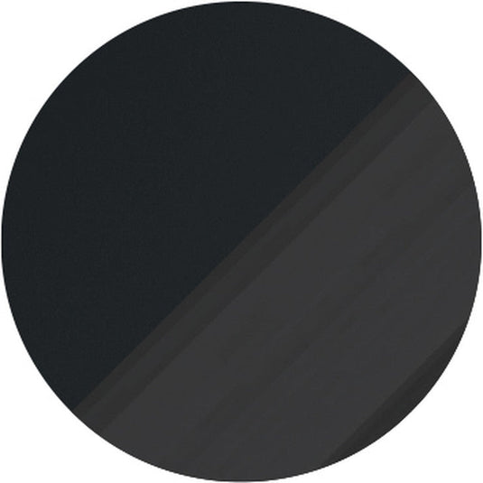 Ruby Paisley 500mm WC Unit - Matt Black & Glass - RUBY108462 - Bathroom Shack