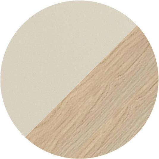 Ruby Paisley 500mm WC Unit - Matt Cotton & Oak Effect - RUBY108461 - Bathroom Shack