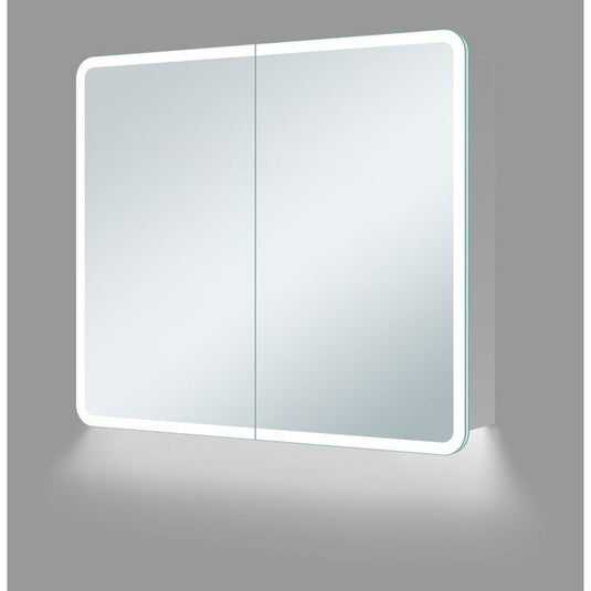 Ruby Pearl 600mm 2 Door LED Mirrored Cabinet - RUBY107586 - Bathroom Shack