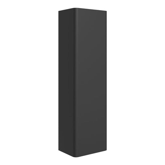 Ruby Penny 350mm Wall Hung 1 Door Tall Unit - Matt Black - RUBY108926 - Bathroom Shack