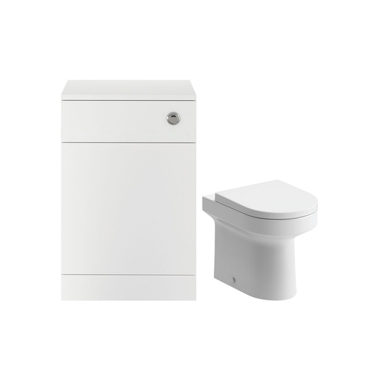 Ruby Ranger 500mm WC Unit & BTW Pan Pack - White Gloss - RUBY102951 - Bathroom Shack