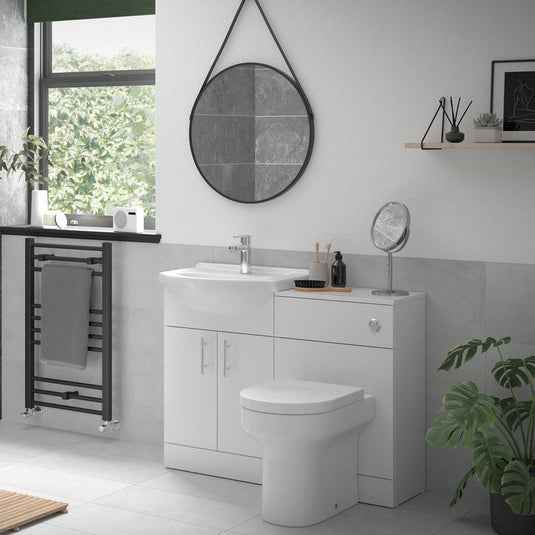 Ruby Ranger 500mm WC Unit - White Gloss - RUBY102952 - Bathroom Shack