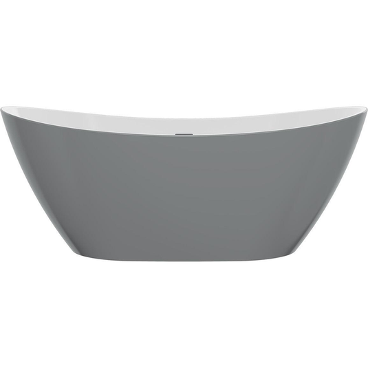 Ruby Raven Freestanding 1700x780x690mm Bath - Grey - RUBY104122 - Bathroom Shack
