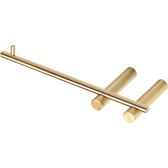 Ruby Remi Toilet Roll Holder - Brushed Brass - RUBY105484 - Bathroom Shack