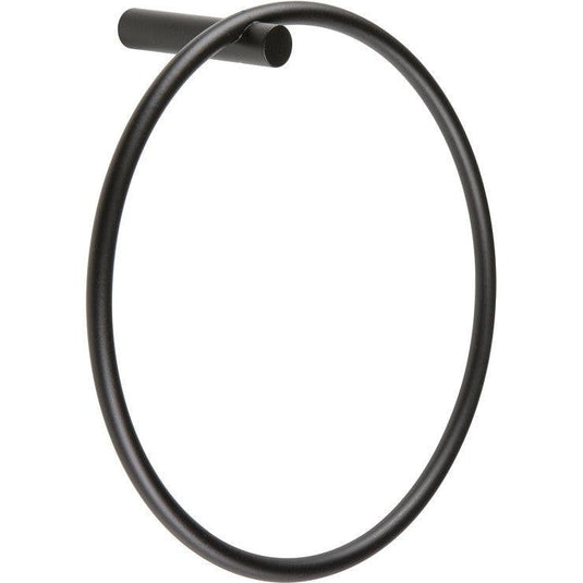 Ruby Remi Towel Ring - Black - RUBY101682 - Bathroom Shack