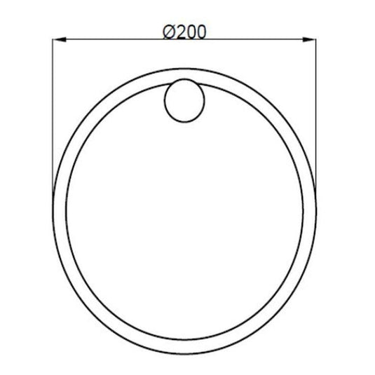 Ruby Remi Towel Ring - Black - RUBY101682 - Bathroom Shack