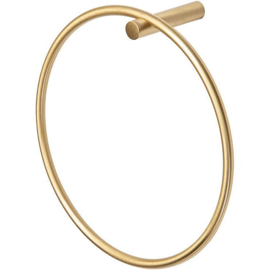 Ruby Remi Towel Ring - Brushed Brass - RUBY105480 - Bathroom Shack