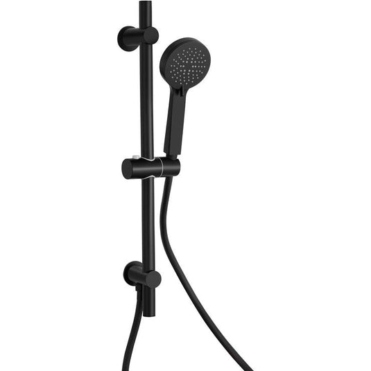 Ruby Riser Rail & Handset - Matt Black - RUBY106790 - Bathroom Shack