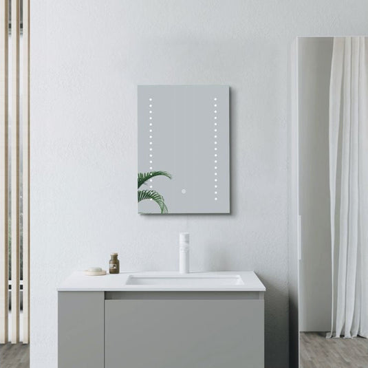 Ruby Roland 500x700mm Rectangle Front-Lit LED Mirror - RUBY108106 - Bathroom Shack