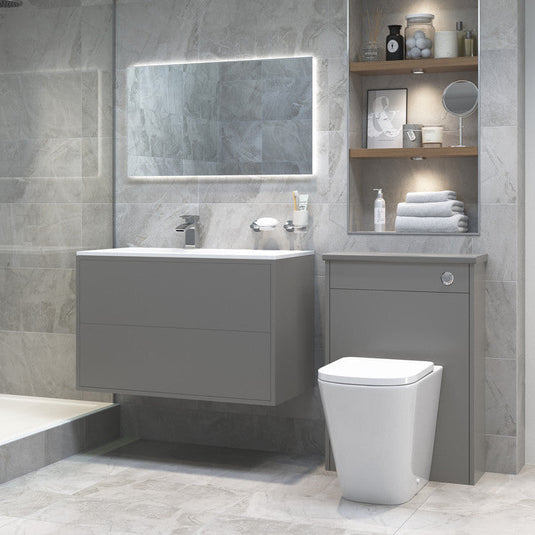 Ruby Roo Rimless Back To Wall Comfort Height WC & Soft Close Seat - RUBY1888 - Bathroom Shack