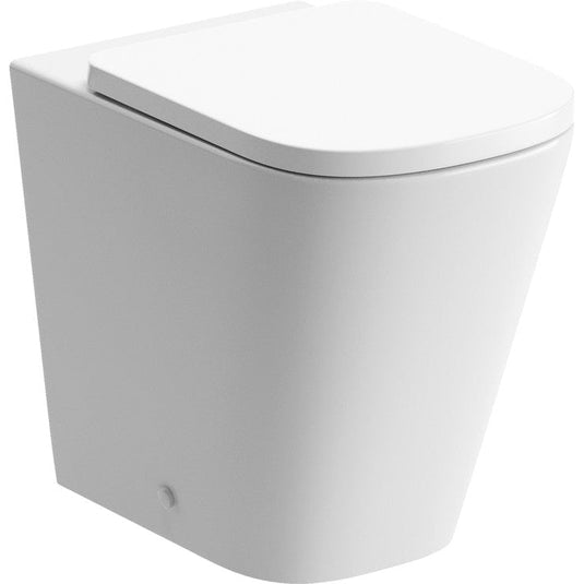 Ruby Roo Rimless Back To Wall Short Projection WC & Soft Close Seat - RUBY106148 - Bathroom Shack