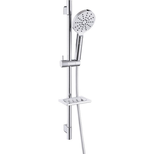 Ruby Round Push Button Shower Kit - Chrome - RUBY105851 - Bathroom Shack