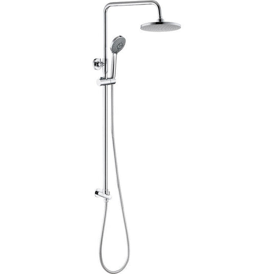 Ruby Round Shower Kit w/Overhead & Handset - Chrome - RUBY105588 - Bathroom Shack