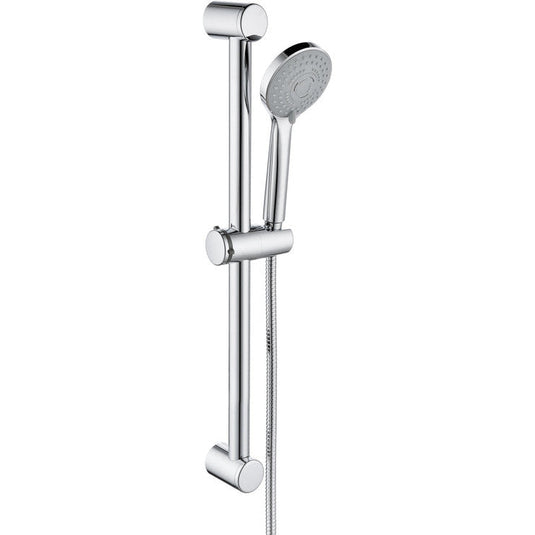 Ruby Round Slider Rail Kit & 3 Mode Handset - Chrome - RUBY105856 - Bathroom Shack