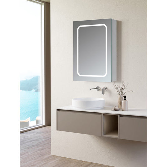 Ruby Roxie 500mm 1 Door Front-Lit LED Mirror Cabinet - RUBY106295 - Bathroom Shack