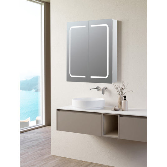 Ruby Roxie 600mm 2 Door Front-Lit LED Mirror Cabinet - RUBY106296 - Bathroom Shack