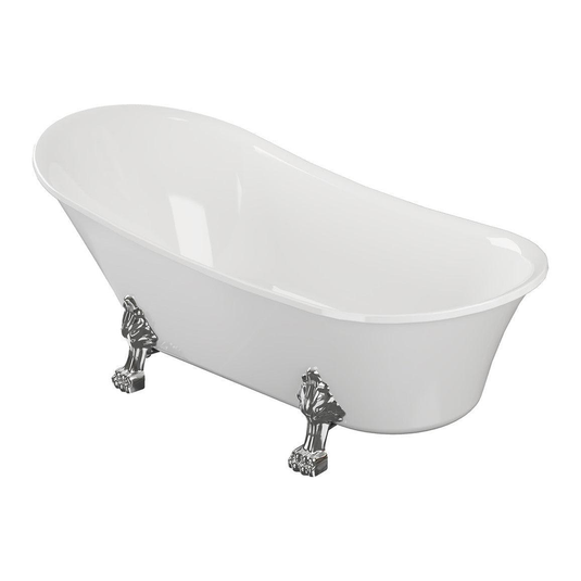 Ruby Rusty Freestanding 1620x700x770mm 0TH Bath w/Feet - RUBY102818 - Bathroom Shack