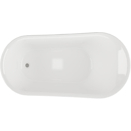 Ruby Rusty Freestanding 1620x700x770mm 0TH Bath w/Feet - RUBY102818 - Bathroom Shack