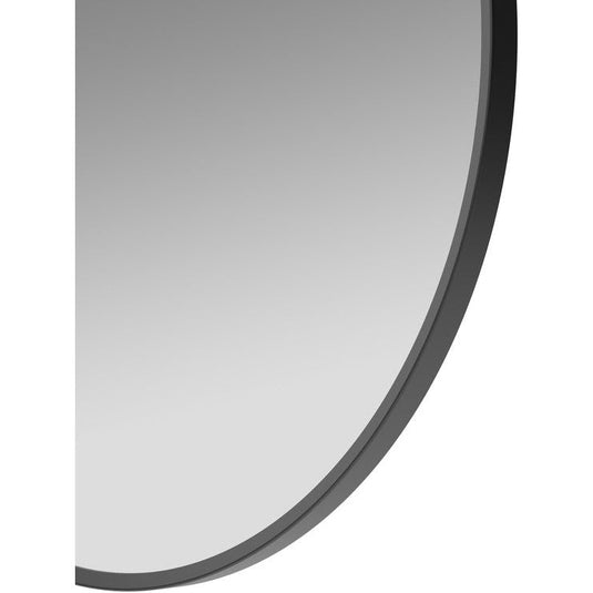 Ruby Sadie 500mm Round Mirror - Matt Black - RUBY106262 - Bathroom Shack