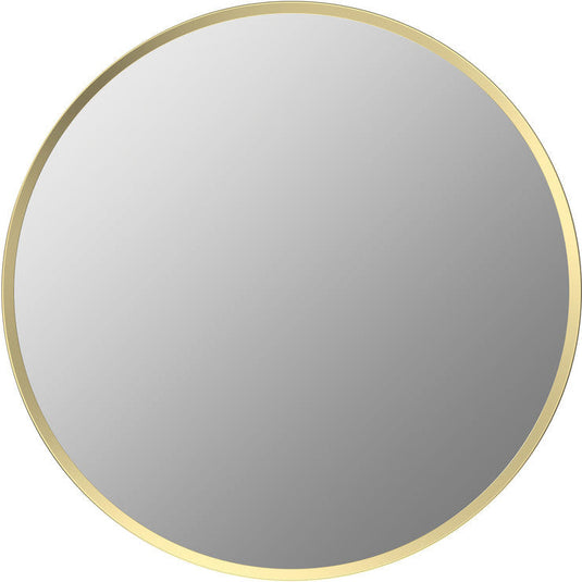 Ruby Sadie 600mm Round Mirror - Brushed Brass - RUBY106260 - Bathroom Shack