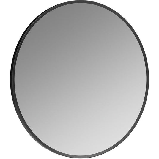 Ruby Sadie 600mm Round Mirror - Matt Black - RUBY106263 - Bathroom Shack