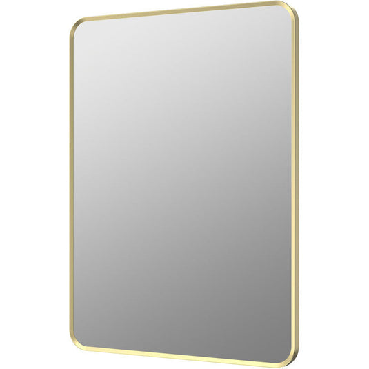 Ruby Sadie 600x800mm Rectangle Mirror - Brushed Brass - RUBY106268 - Bathroom Shack
