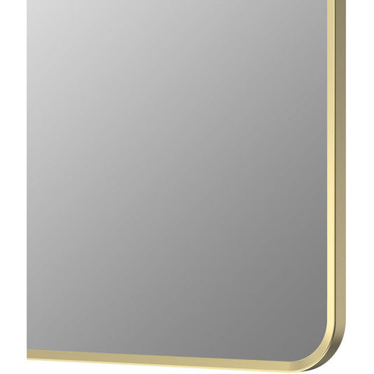 Ruby Sadie 600x800mm Rectangle Mirror - Brushed Brass - RUBY106268 - Bathroom Shack